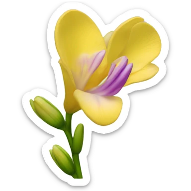 freesia flower sticker