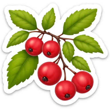 bush with a few berries sticker