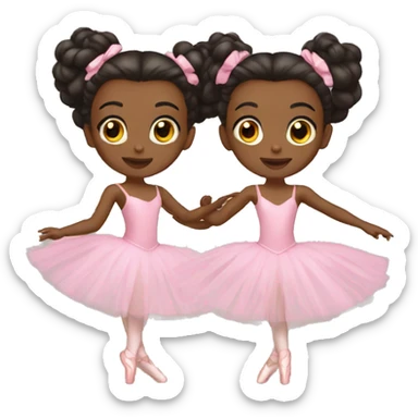 ballet twins sticker