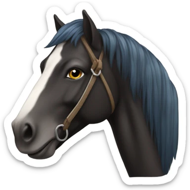 Caballo de mar negro sticker