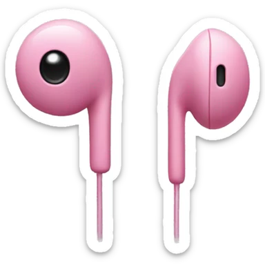 Pink EarPods sticker