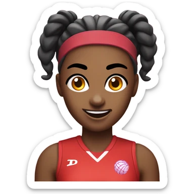 Netball devil sticker