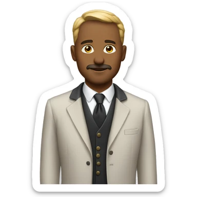 the man shows class sticker