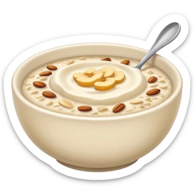 I want an emoji of all bowl with porridge sticker