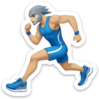 Ocean predator sporting blue athletic footwear sticker
