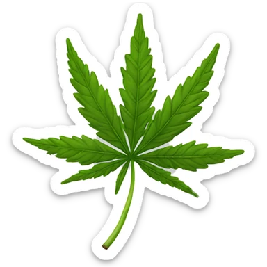 Weed joint realistic sticker