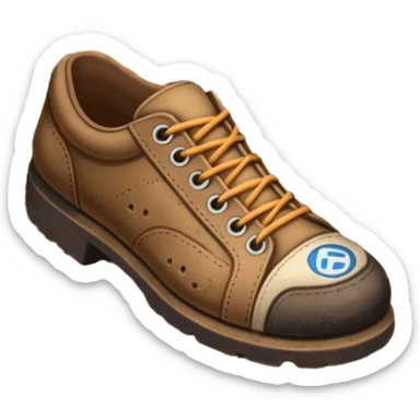 shoe mark near train tracks  sticker