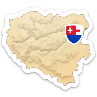 Slovakia map sticker