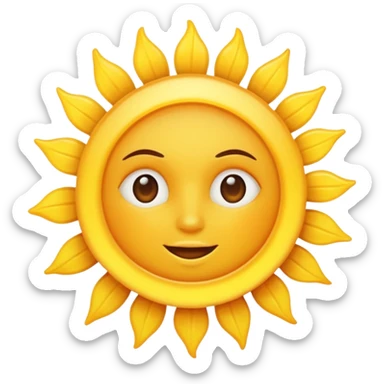 The sun is shining  sticker