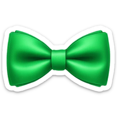 Green bow tie sticker