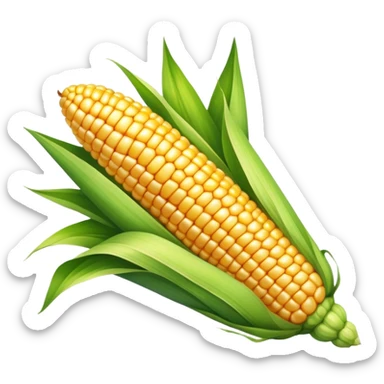 corn cob with husk sticker