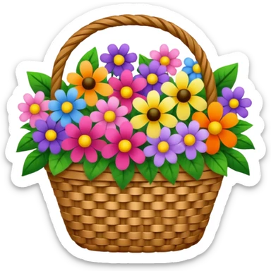 A Flower Basket sticker