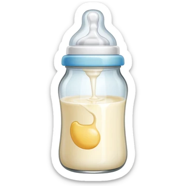 Baby bottle sticker