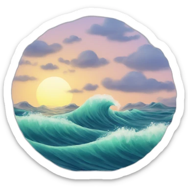 Waves sticker
