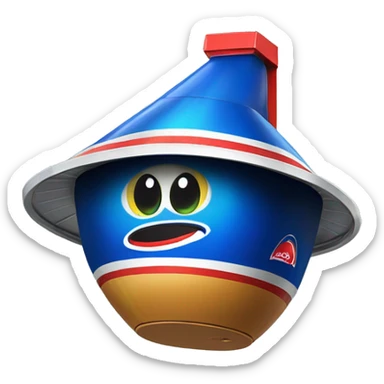 Pepsi can UFO alien spaceship birdhouse  sticker