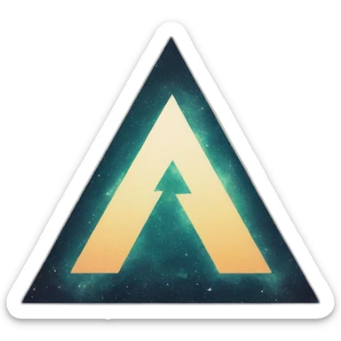 enter shikari band triangle in circle sticker