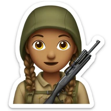 Girl hunting  sticker