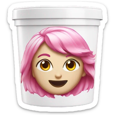 hair bleach product in pink toned package sticker