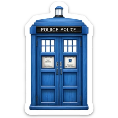 blue police box emoji sticker