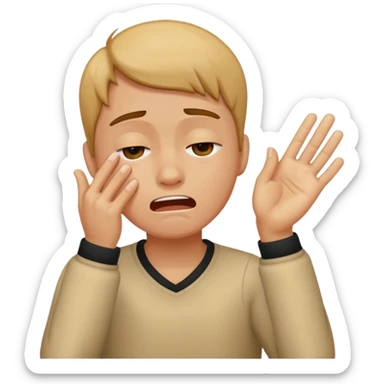 sobbing and dabbing sticker