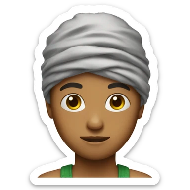 boy with bandana on head sticker