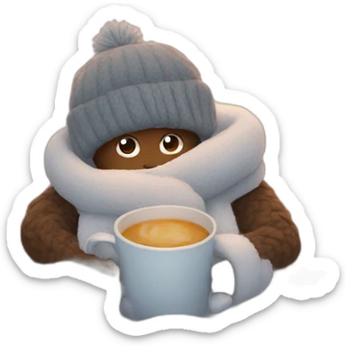 cozy winter sticker