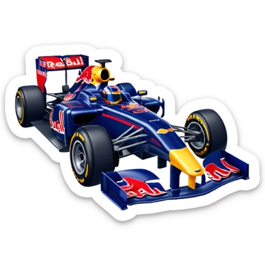 a 2010 Red Bull Formula 1 car sticker
