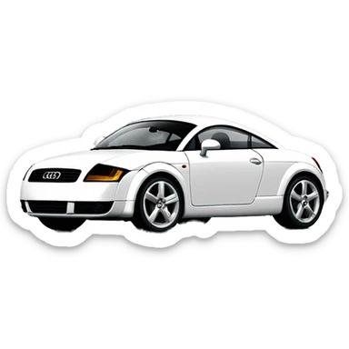 Audi TT 8n in black sticker