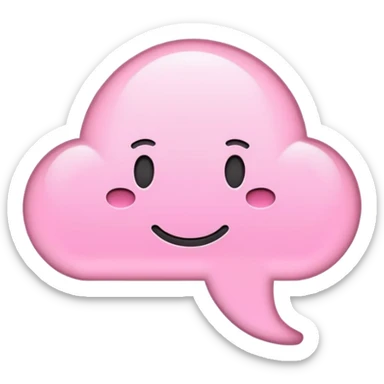 Light pink messages sticker