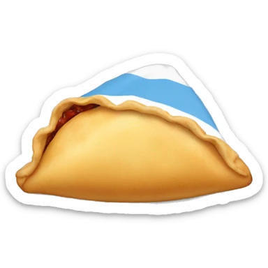 empanada con ropa de argentina sticker