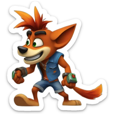 Crash bandicoot  sticker