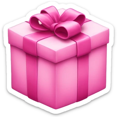pink present  sticker