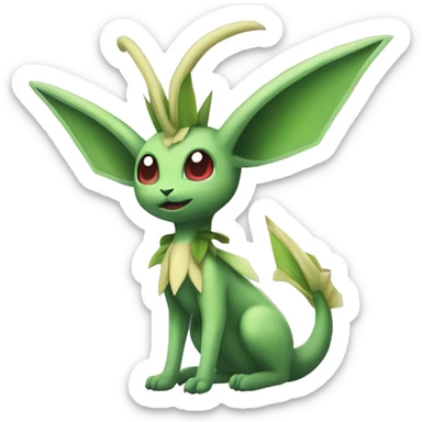 Leafeon-Flygon-Tropius full body sticker