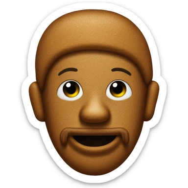 A homeless gingerbread man  sticker