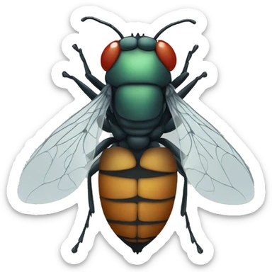 A fly  sticker