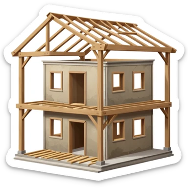 casa sin costruir sticker