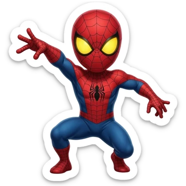 Spider man debout sticker