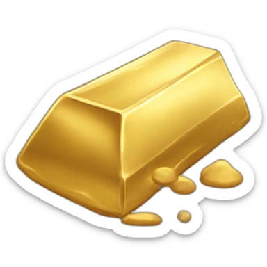 dust becoming gold bar sticker
