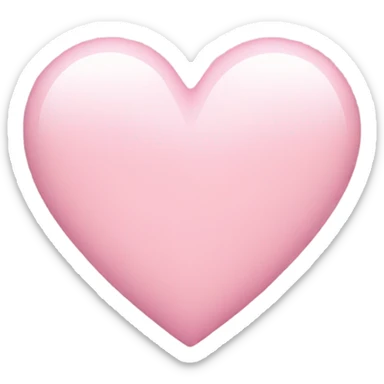 Light pink heart emoji  sticker