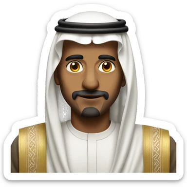 Saudi man portrait  sticker