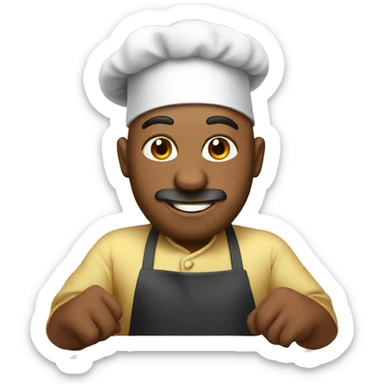3 chef who cooking sticker