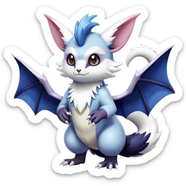 Shiny Furret-Absol-Noivern-Hybrid (Full body) sticker