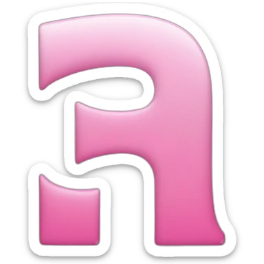 Capital N letter with pink colour sticker