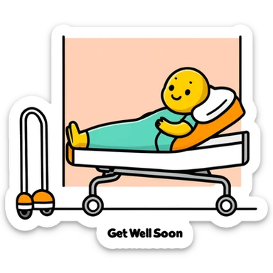 Get well soon  sticker