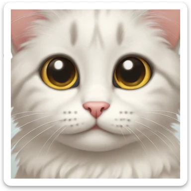 cute kitty doing puppy eyes sticker