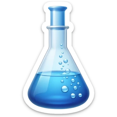 chemistry and lab work icon sticker