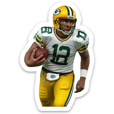 Green Bay packers quarterback #10 sticker