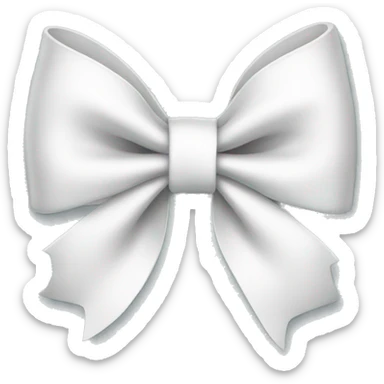 white bow sticker