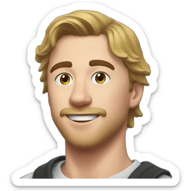 mr beast mixed with a trud sticker