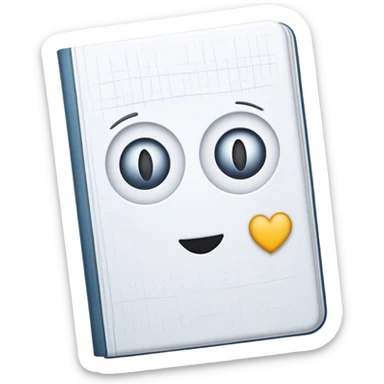 journal white  sticker